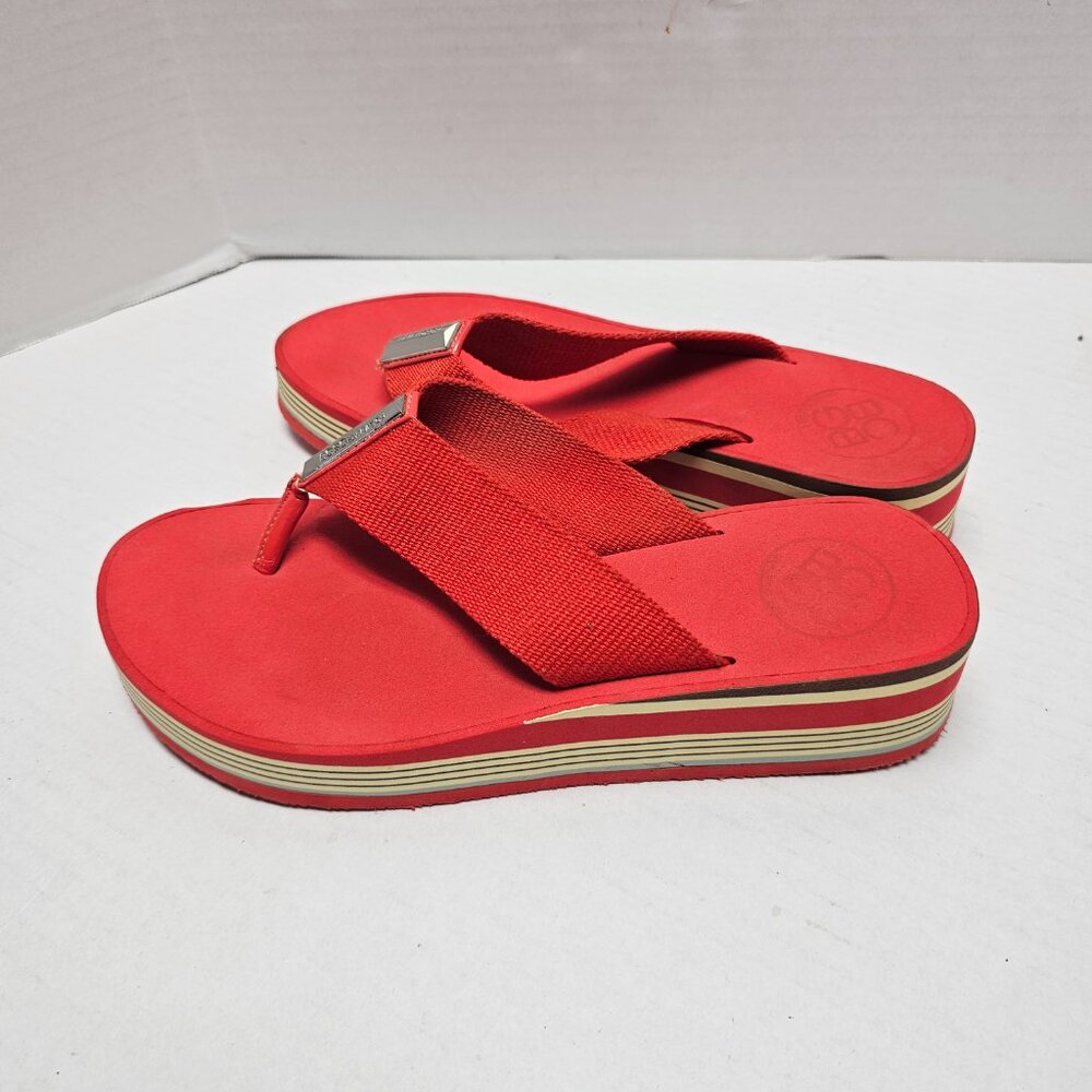 Red Bcbgeneration Bcbg Paris Low Platform Thong W… - image 7